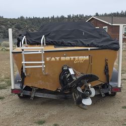 1970's Boat And Trailer  OBO