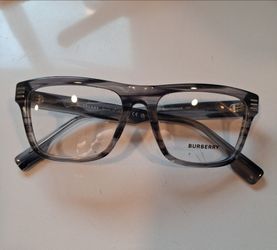 Burberry Eyeglass Frames Grey Acetate (NON prescription)