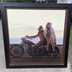 Framed Print of Coastal Ride by Brent Lynch - 33x33 ½”