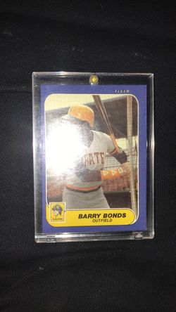 Barry bonds rookie card
