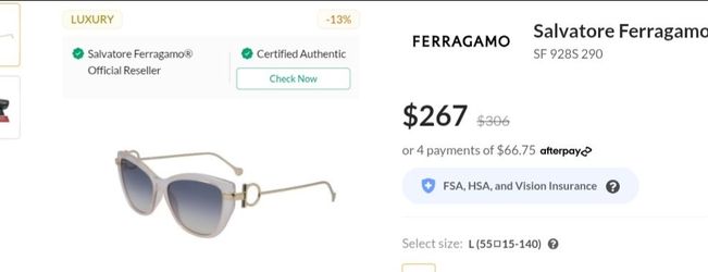 Sunglasses Salvatore Ferragamo woman