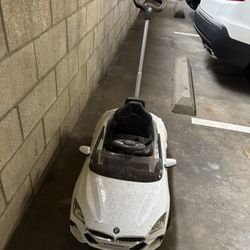 BMW Z4 Roadster Inspired Kids StrollerPush Car - White
