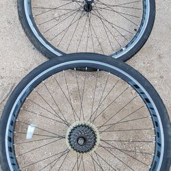 28" Bicycle Rims Tires Wheels Front And Back 