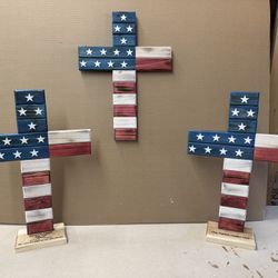 Rustic Patriotic Cross - Perfect For Veteran’s Day Decor