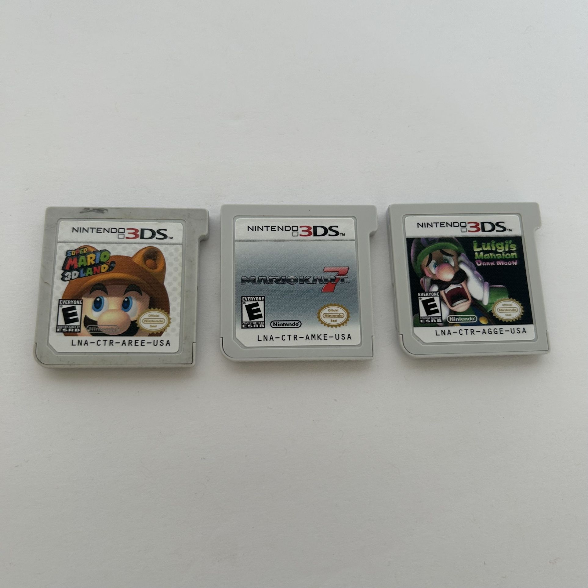 Nintendo 3ds Mario Bundle Luigis Mansion Mario Kart7 And Super Mario 3d Land