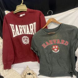 Vintage Harvard  Veritas T Shirt and Sweatshirt 