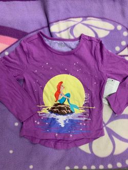 Little mermaid long sleeve girls 2T -Ariel