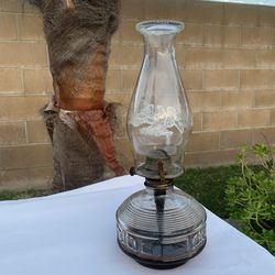 Old Antique Oil Kerosene Lamp