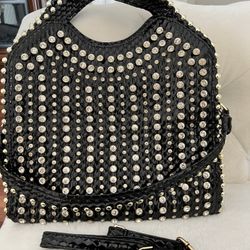 Black Cristal Shining Bag