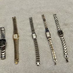 Women’s Watches-Qty. 5 (Bullova & Seiko)