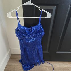 Homecoming/Semi Formal Dress With Sequins 