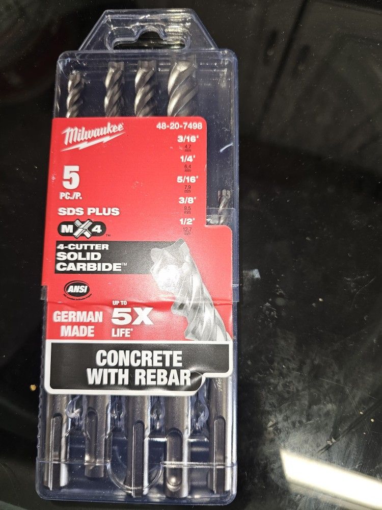 SDS concrete drill bit milwaukee