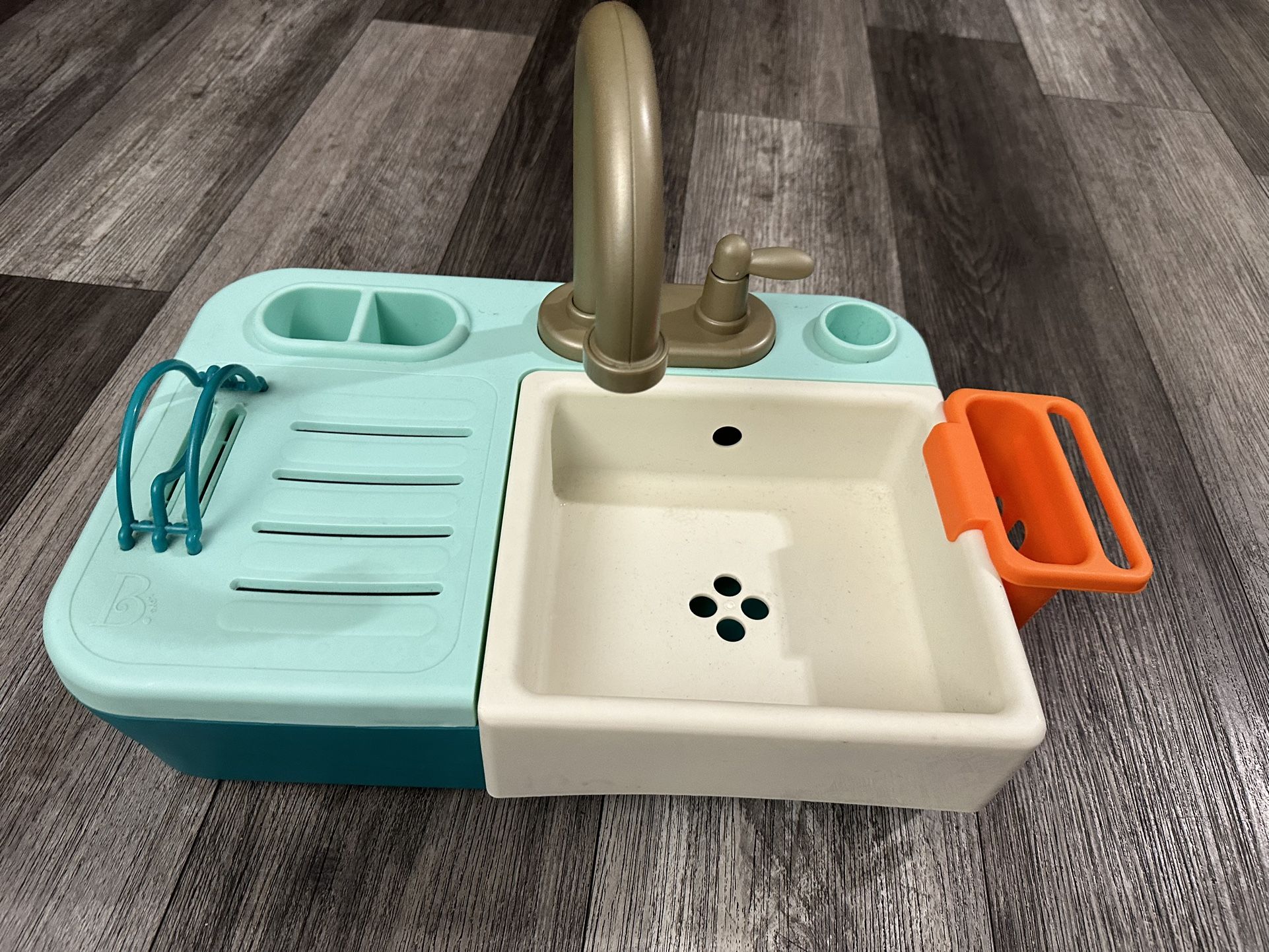 Play Sink Pretend Kids Toy Real Water