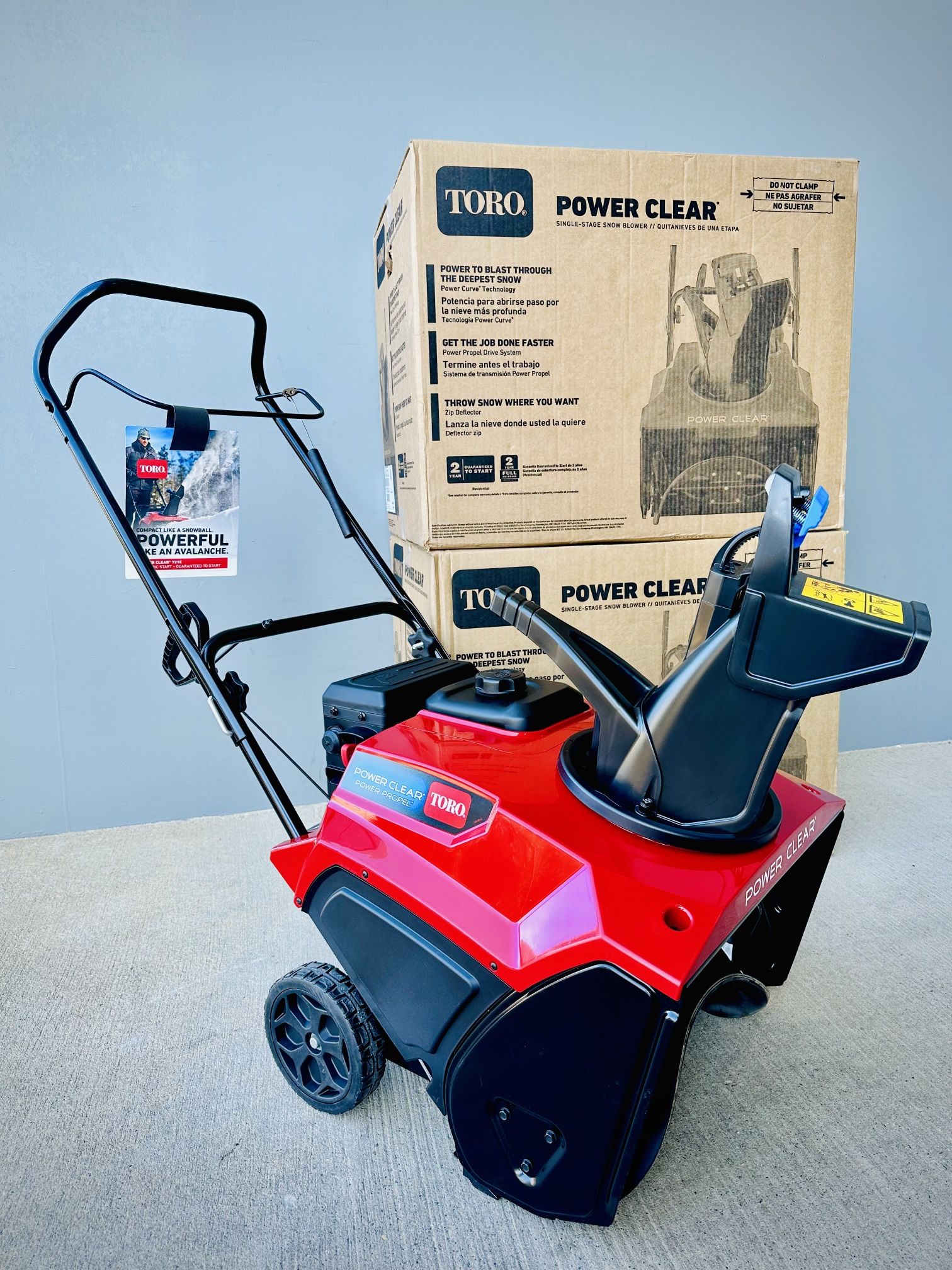 Brand new in box Toro Power Clear 21-in Single-stage Self-propelled Gas Snow Blower