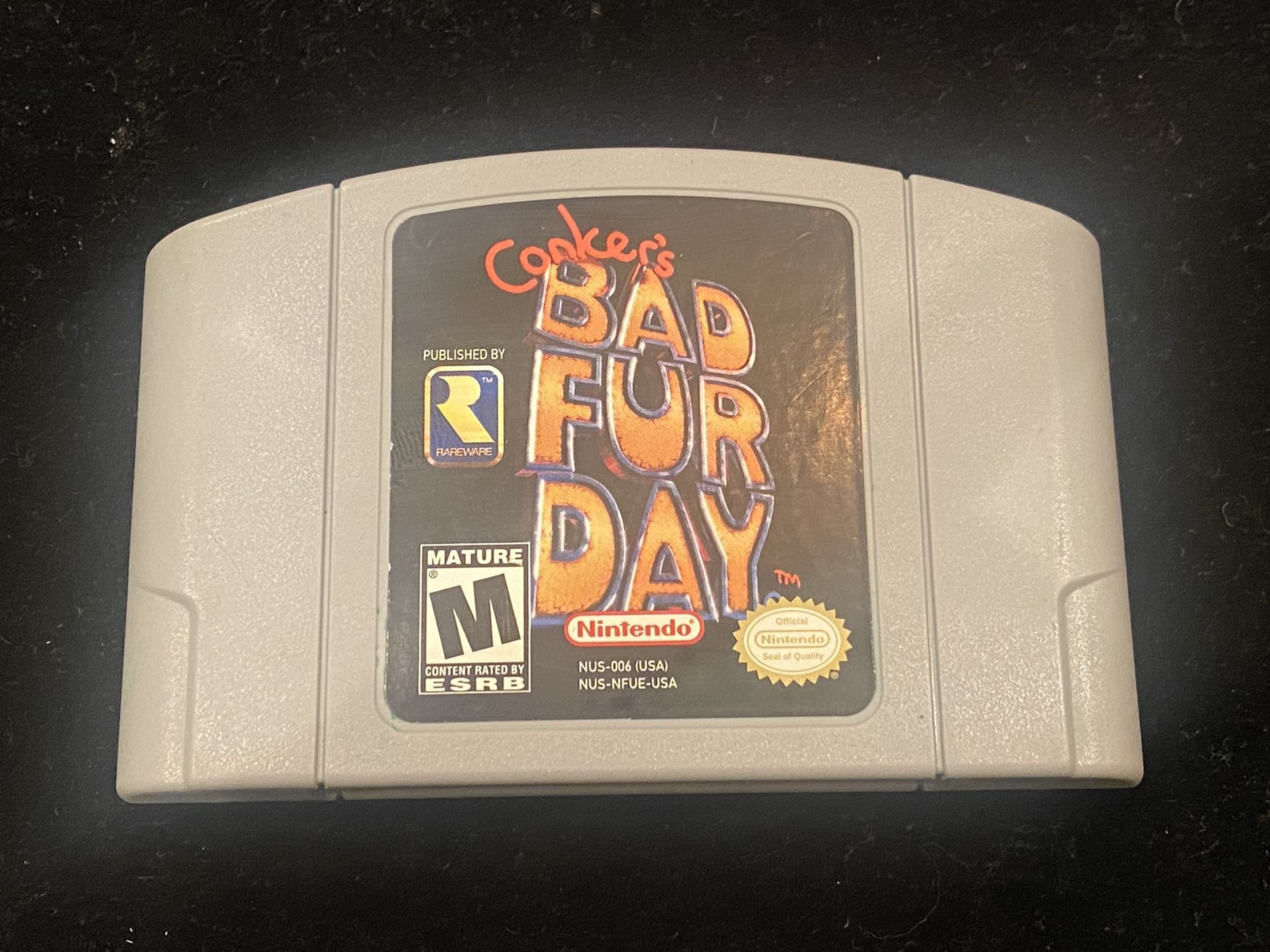 Nintendo 64 N64 Conker's Bad Fur Day OEM Game Cartridge (Authentic)