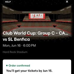 BOCA JUNIORS VS BENFICA JUNIO 16 (Section 107 Row 28)