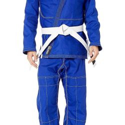 🔥 NEW REEVO Guard Ultralight BJJ BLUE Gi for Kids and Adults (AH3)- Brazillian Jiu Jitsu Uniform w/Free White Belt 