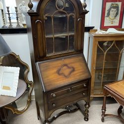 Mid Sized Antique Secretary, Refinished, Fantastic Condition