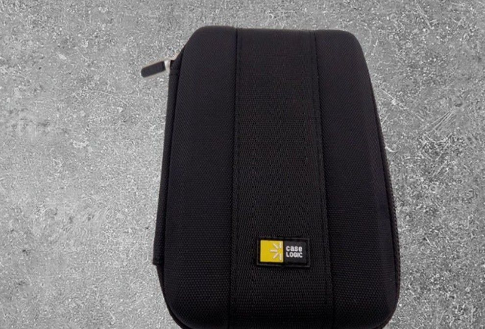 Case Logic QHDC-101 Portable EVA Hard Drive Case - Black 3.75 x 1.6 x 5.75 in