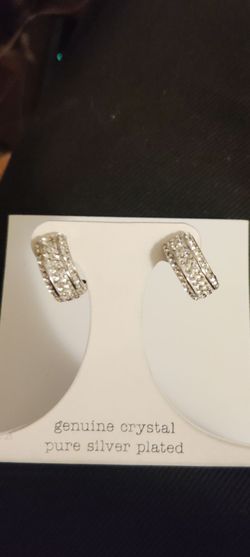 Silver earrings
