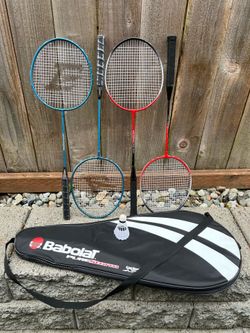 bag badminton rackets and bag