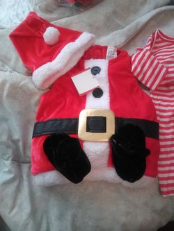 Santa Outfit 0-6 Months New