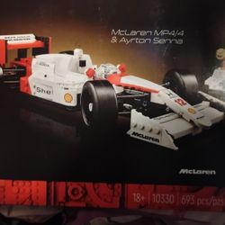McLaren mp4/4 and Aryton Senna legos