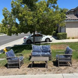 Four-piece High Quality Patio Set Brand New In The Box Outdoor Patio Furniture Deep Seating Cushions Patio Sofa Set 🆕🆕