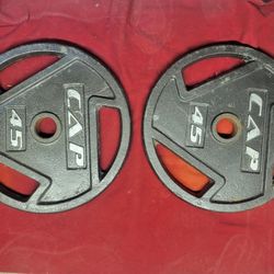 CAPS.  SET OF 45s.   TOTAL 90LBs.  
11525 S HALSTED DUNKIN/7111.S WESTERN WALGREENS 
90$    SET  CASH ONLY AS