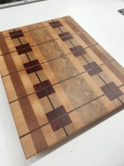 Handmade End Grain "Plaid" Cuttingboard