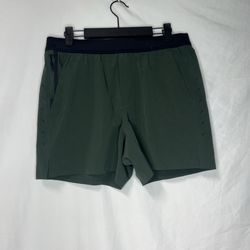 Ten Thousand Interval Shorts Mens Medium Green 5 Inch Inseam Linerless NWOT