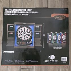 Electronic Dartboard With Cabinet
