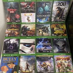 Xbox One Games and Accessories $5 and up. Message For Individual Prices 
