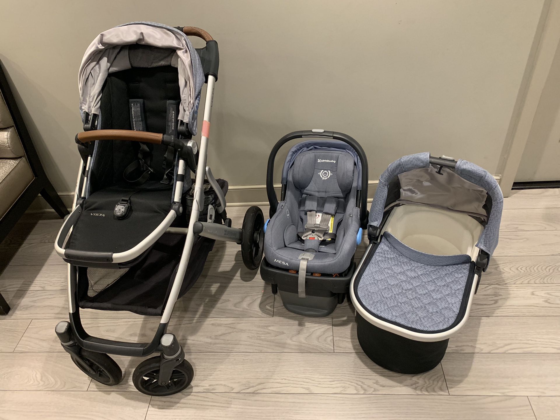 UPPABaby 2018 Infant Baby Stroller & MESA Car Seat Bundle (Henry)