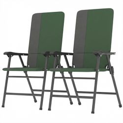 Set of 2 Patio Chairs, Camping Chairs