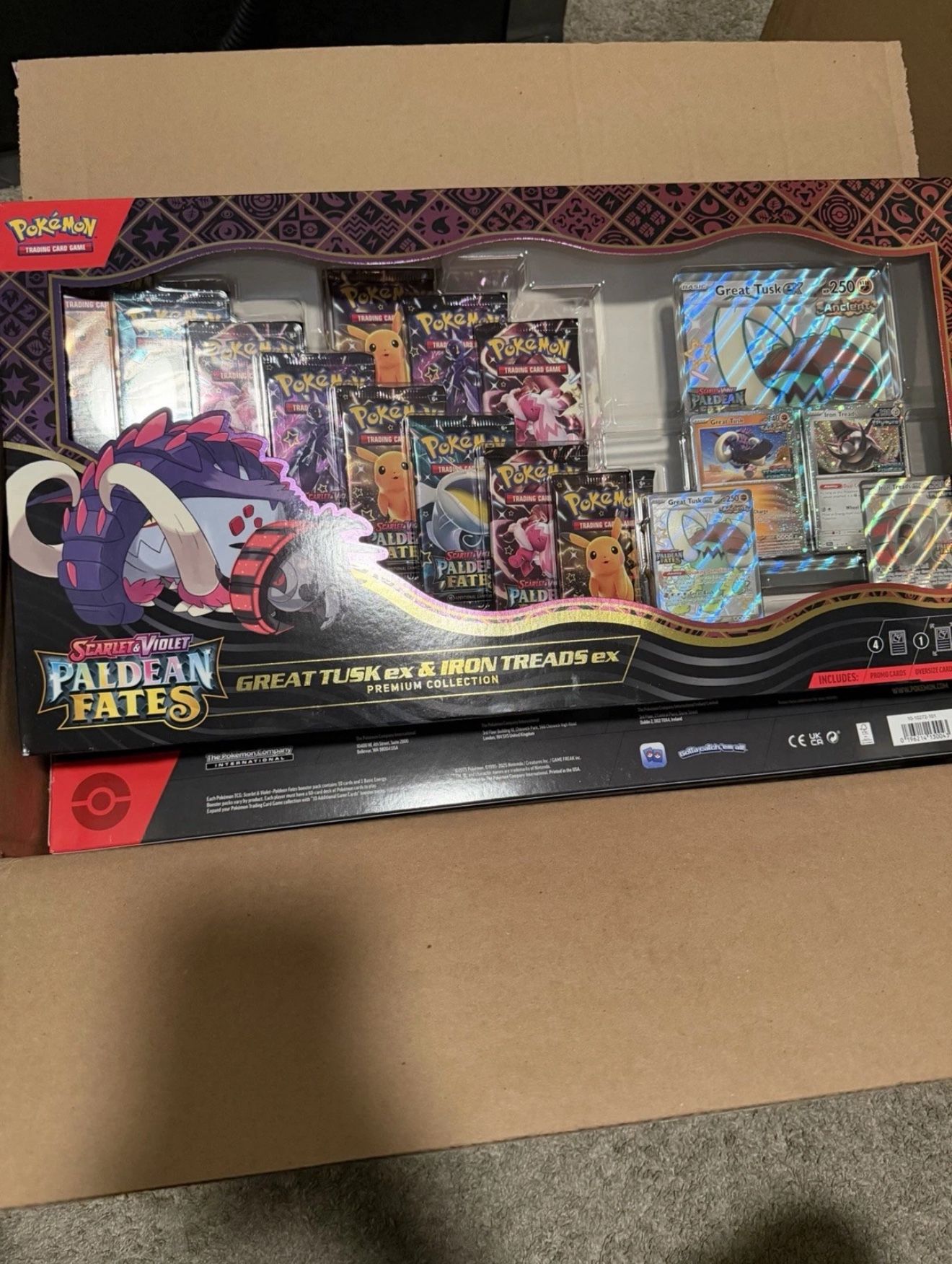 Pokemon Trading Card Games 25 Great Tusk Iron Threads ex Premium Collection (4 Left)