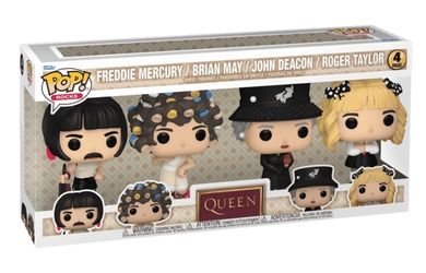 Queen Funko Pop! 4 Pack I Want To Break Free Freddie Mercury Brian May John Deacon Roger Taylor NIB