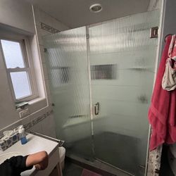 FREE glass shower door/panel (read details)