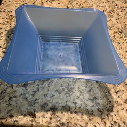 New 14 Inch Square  4 Inches Deep Plastic Serving Bowl, Great For Chips, Etc. Tapered Sides