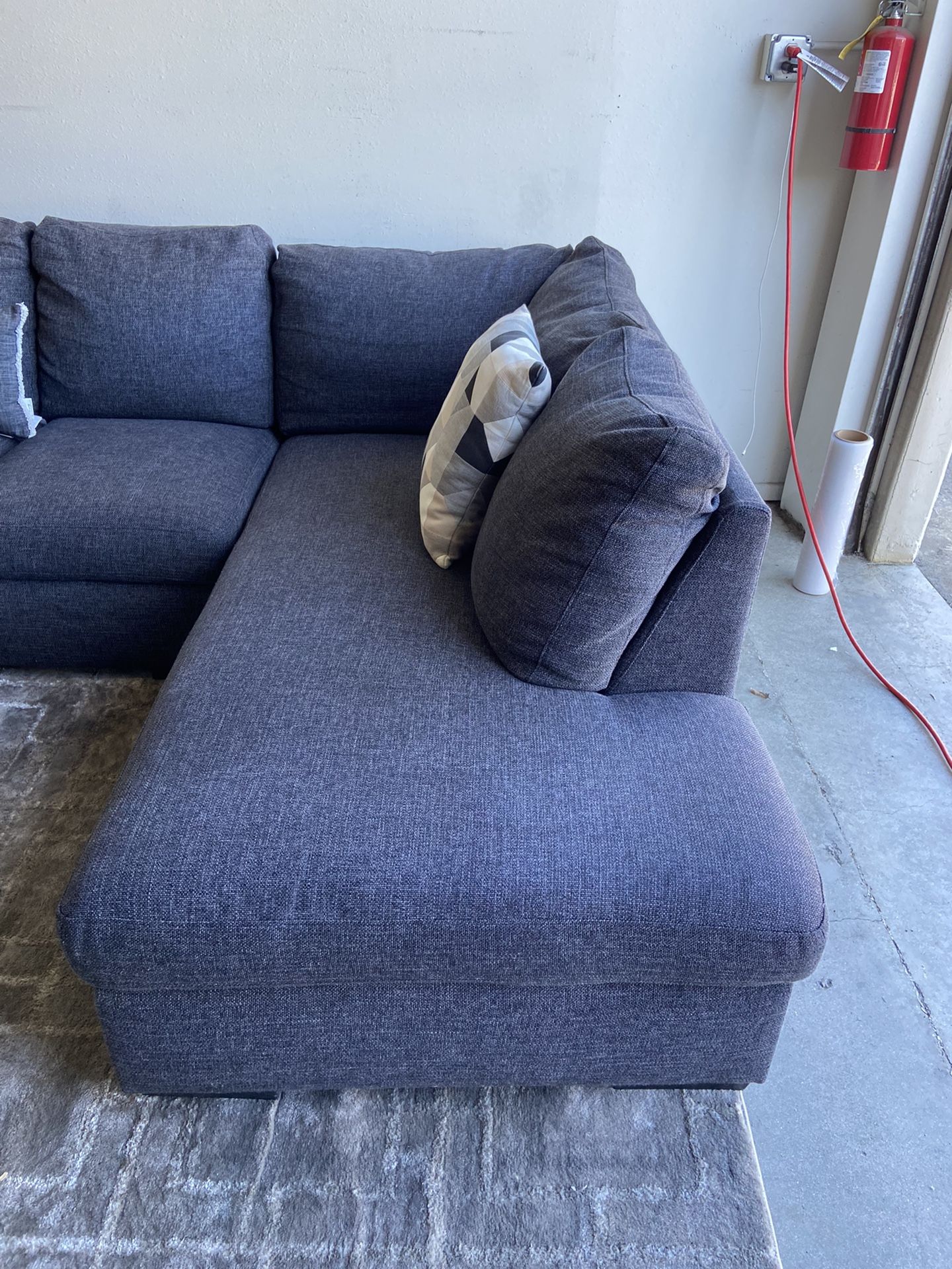 Lucy dark grey 2 piece sectional online