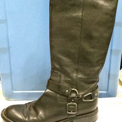 Enzo Angiolini Women’s Black Leather Boots Sz 9