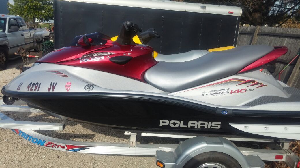 For sale a 2003 polaris msx 140 wave runner.