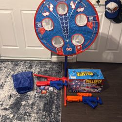 Shooting Toy for 3-12 Year Old Boys: Spider Shooting Target with 2 Foam Dart Toy Blaste, Spider Toys for Boys 4-6,