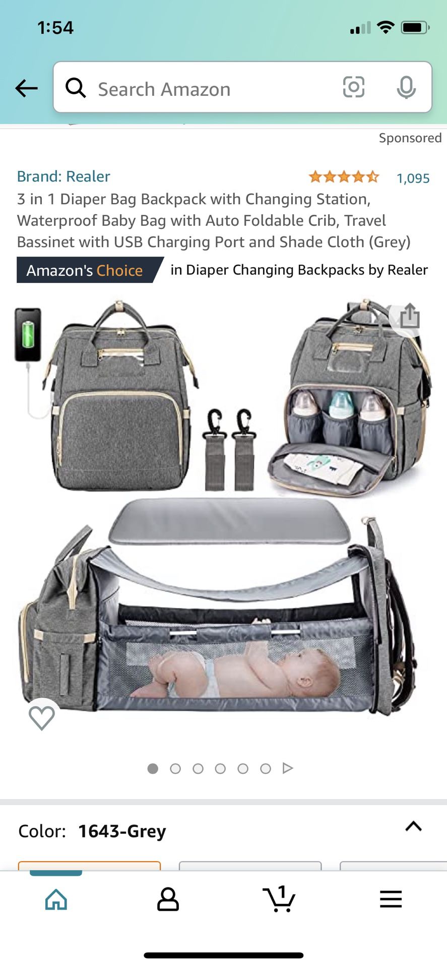 Backpack Diaper Bag With Changing Station   Brand New In Box