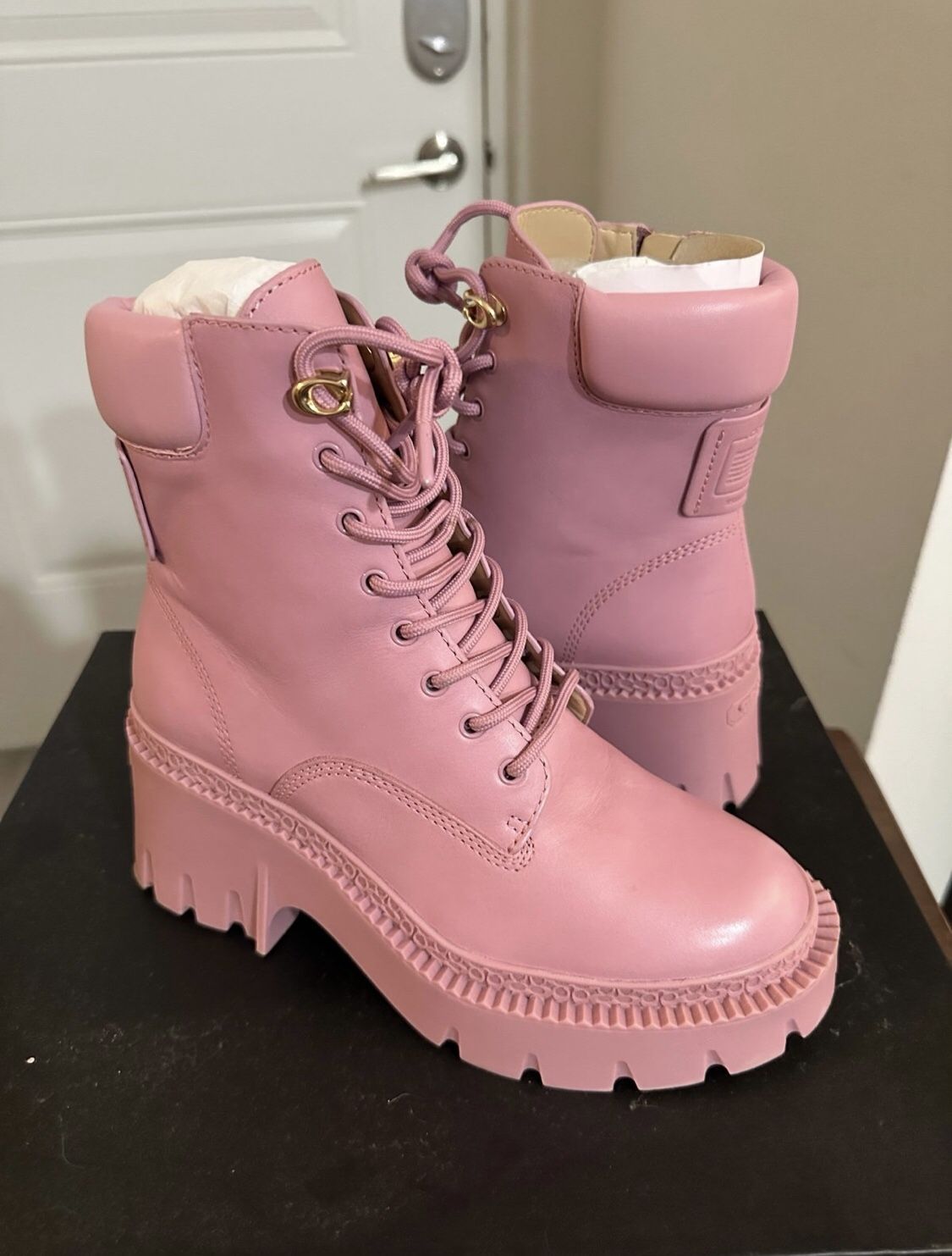 Coach Ainsley Leather Boot