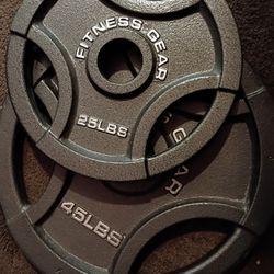 Fitness Gear Weights 45lbs And 25lbs