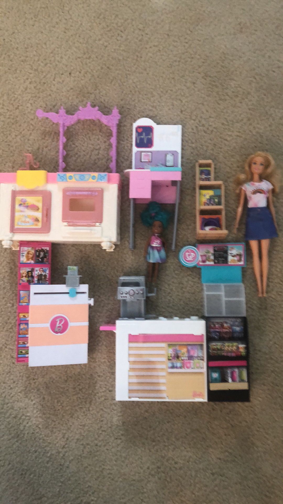Barbie Doll and Grocery Store Pieces  Other