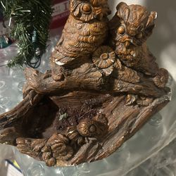 Vintage Owl Carving 