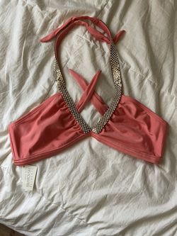 VTG SWAROVSKI CRYSTAL BIKINI TOP RARE