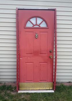 36" X 80" Steel Entry Door With Frame